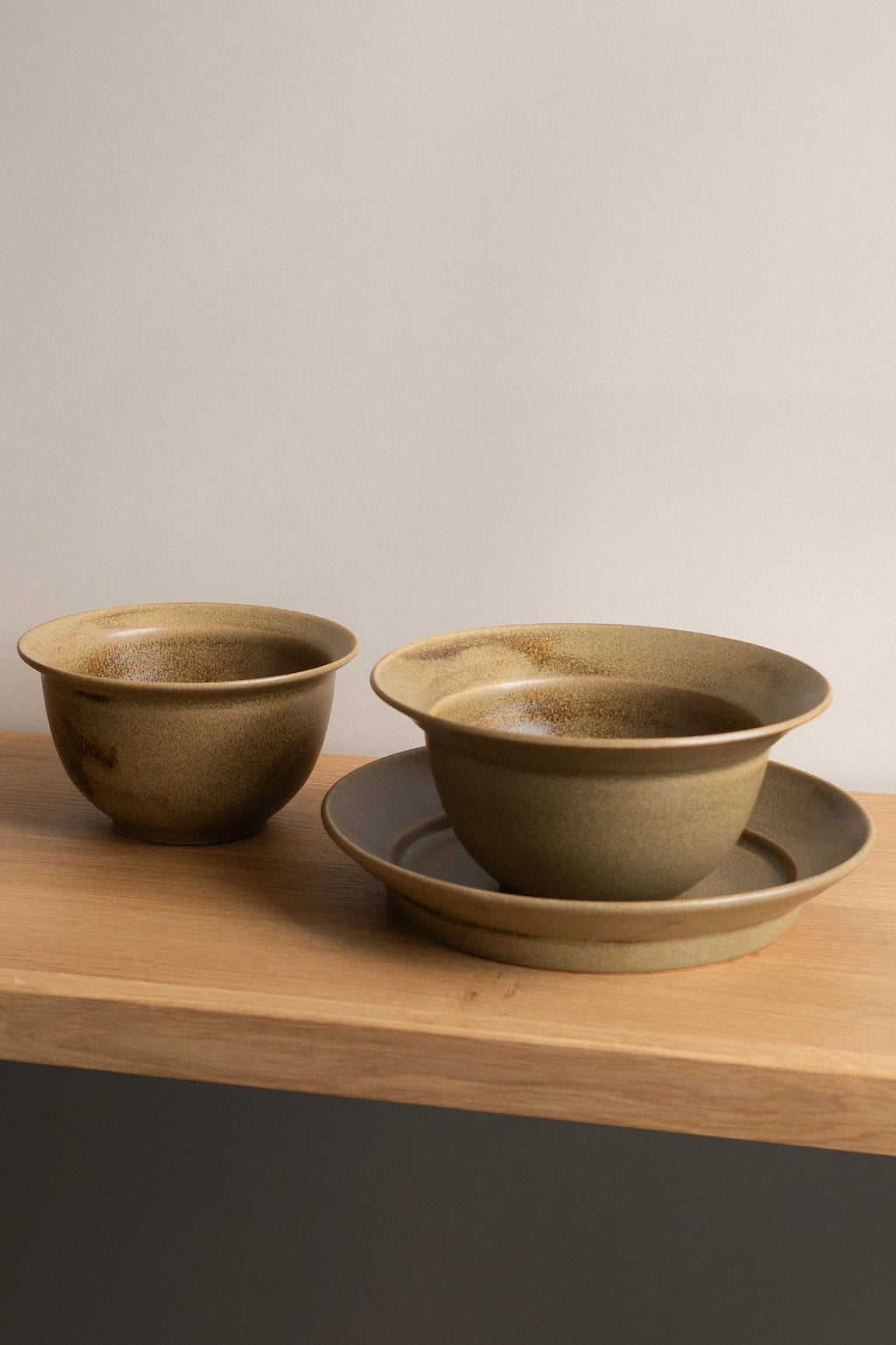 Wide Rim Bowl 17cm, Roasted Pistachio